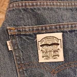 Vintage White Tag Levi Jeans 2 Horse Patch From 1983 Size 11